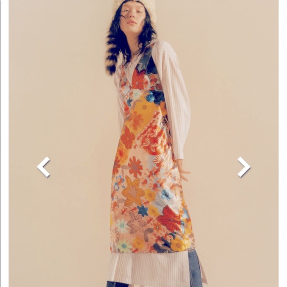 Acne Studios Dresses & Skirts - Acne Studios Delila Retro Floral Print Satin Dress